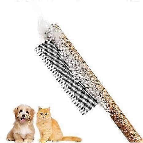 Katte kam, hunde kam, Solid Træ Kæledyrskam Plejeværktøj til Katte, Hunde