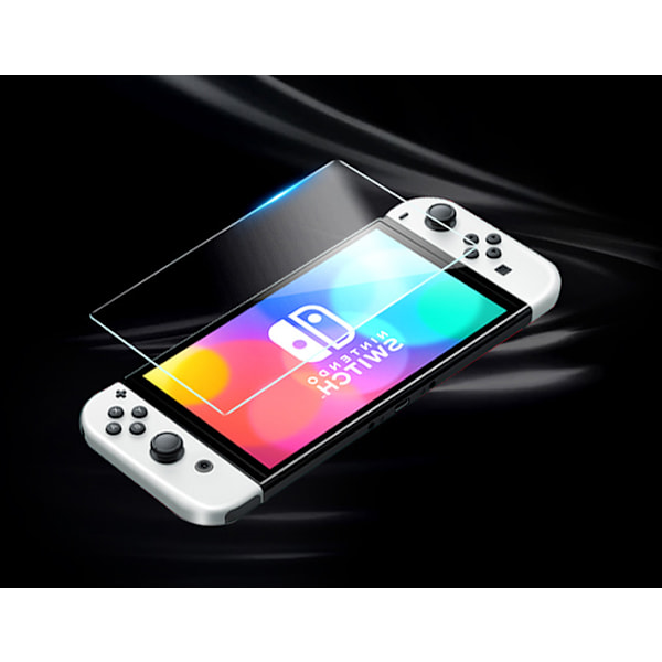 Switch karkaistu lasikalvo oled, koko näytön lasikalvo, teräväpiirto suojakalvo NS switch (1 kpl teräväpiirto karkaistu lasikalvo Switch),