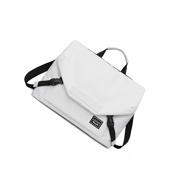Crossbody-läppäritietokonelaukku valkoinen Vit L