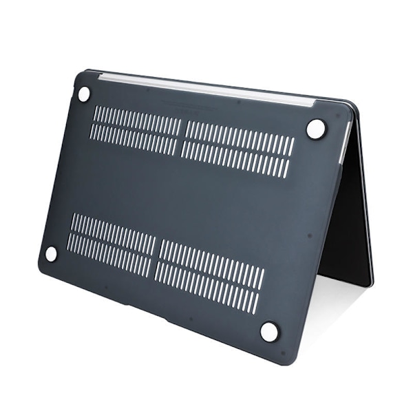 Laptopskal med tangentbordsskydd och dammplugg Macbook Air 13.6” A2681 Svart Sort