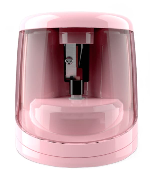 Elektrisk blyantspidser (blå + pink)