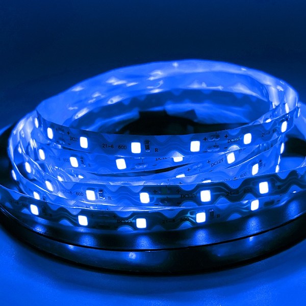 12V Lågspännings LED Ljusremsa Flexibel Dekorativ S-Typ Ljusremsa 1 Meter (Blå)