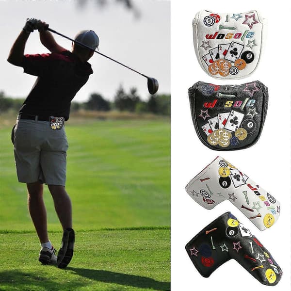 Golf Blade Putters Cover Headcover Club Protector Magnetiska Stängningar-Yvan