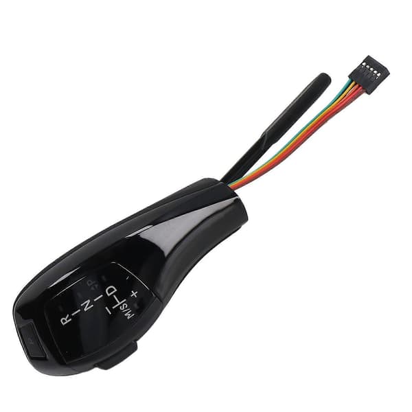 LED-gearknop med motorstartknap til F-serie stil gearskiftehåndbold til E81 E82 E84 E87 E88 E89 LHD bil blank sort