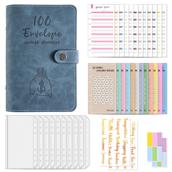 Pengar Pocket Planner Blå Blå