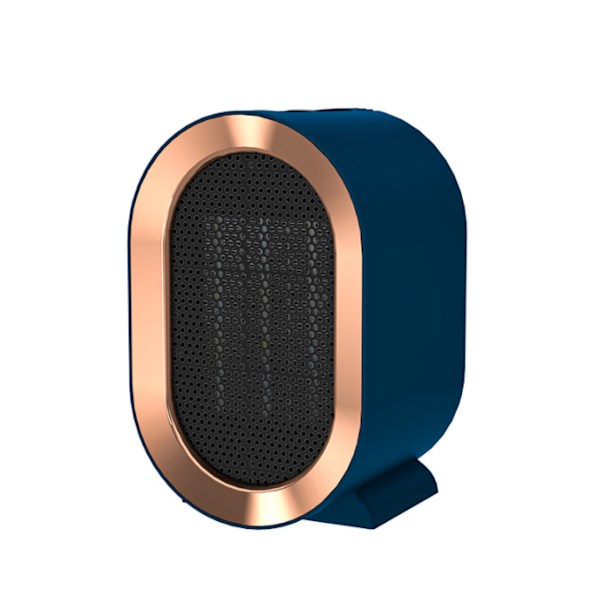 Indendørs Varmluftvarmer til Hjemmet, Mini Elektrisk Bordvarmer (Blå 1200W)