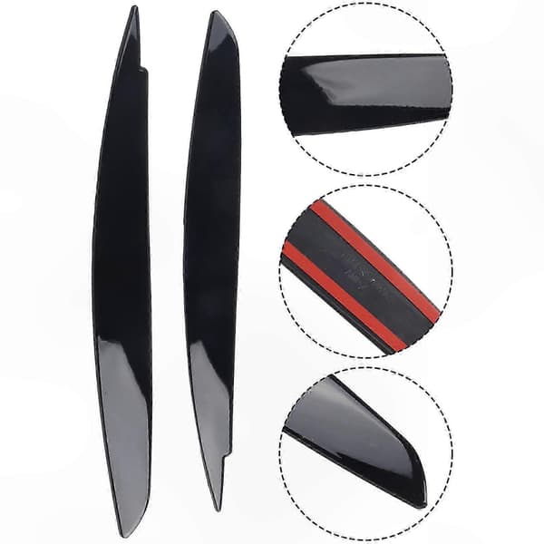 2-pack Svarta Ögonlock för Strålkastare till 1-serie E87 E88 E81 E82 Bilstyling Trim 2008-2013