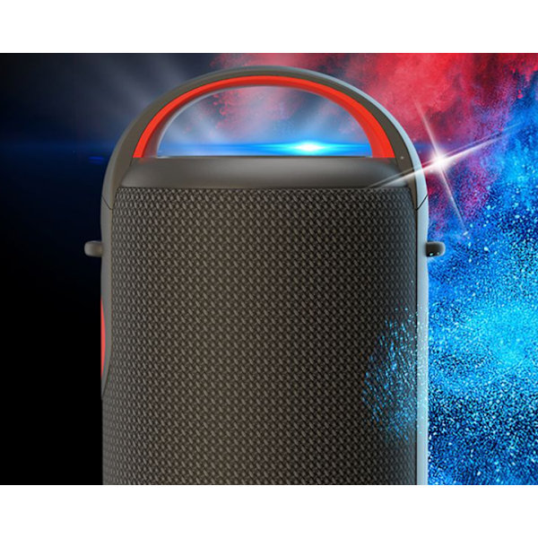 Kraftfull Bluetooth-högtalare, portabel utomhus vattentät kort med hög volym för hemmet (grön),