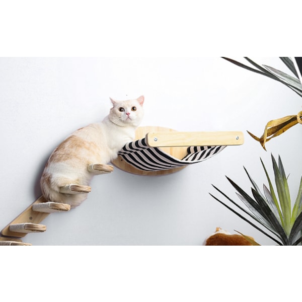 DIY Djurmöbler Kattklätterställning Katt Väggmonterad Kattsäng B