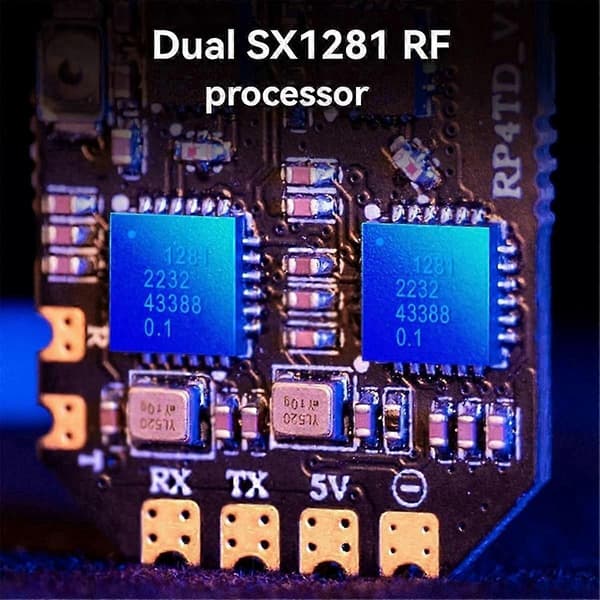 RP4TD ELRS 2.4g Diversity Modtager FPV Dobbelt Antenne Fjernnavigation Modtager Fastvinget UAV Model
