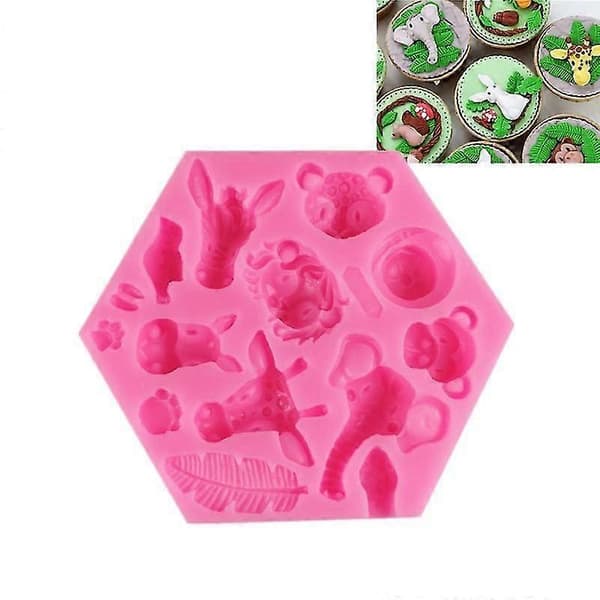 Nya skogsdjur fondantformar djurformar silikonbakformar