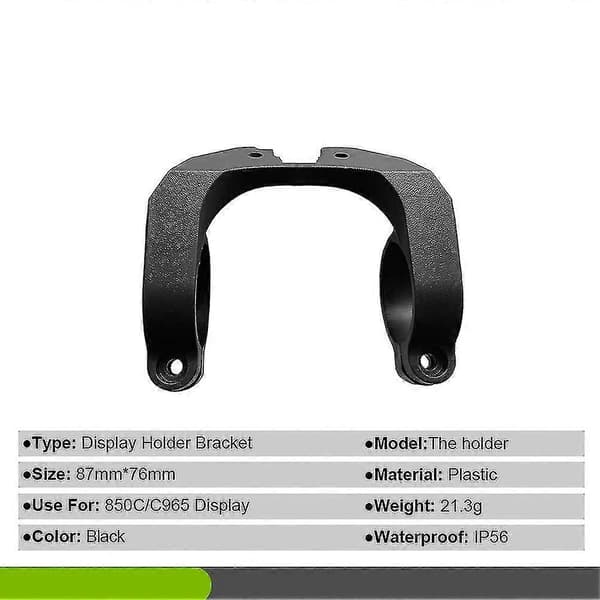 Bafang 850C Display og C965 800S Plastholder til E-cykel Styradapter