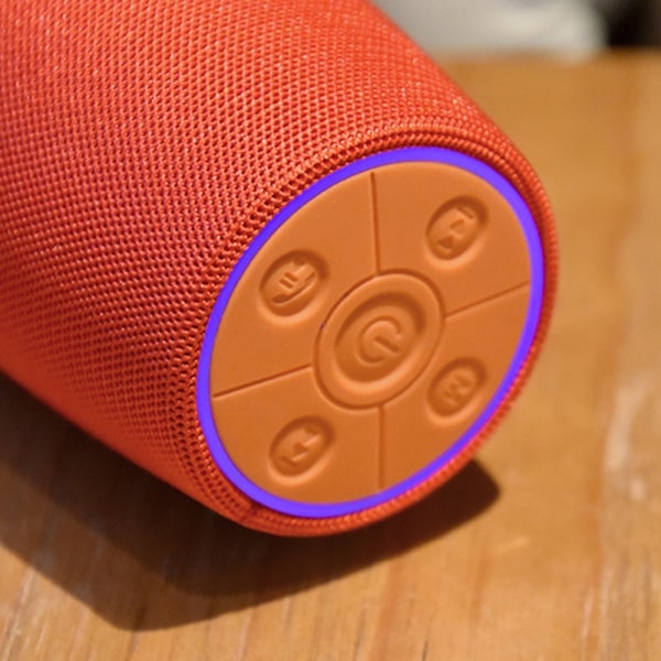 Stereo Trådløs Bluetooth Audio Udendørs Bærbar Audio Kort Radio (Sort Guld),