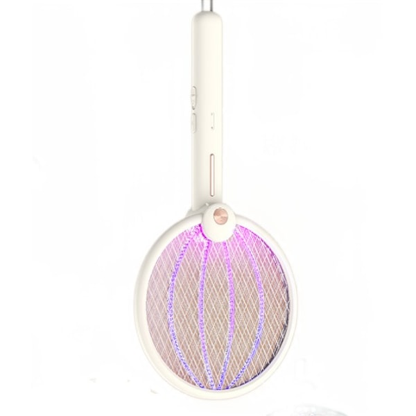 Vikbar Elektrisk Myggsmälla 3000V Elektrisk Myggsmälla Insektsflugor Bug Zapper USB Uppladdningsbar Elektrisk Flugdödare