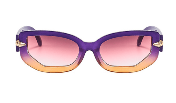 Klassiske solbriller cat-eye partybriller (c3 gradient lilla stel gradient lilla linser)
