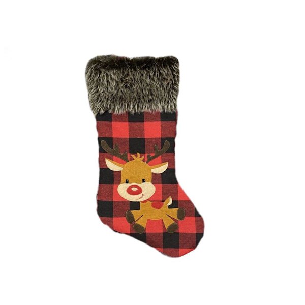 Julstrumpa Presentpåse, Juldekorationer, Julstrumpa Omslag, Julhänge Presentpåse (Älgstil)