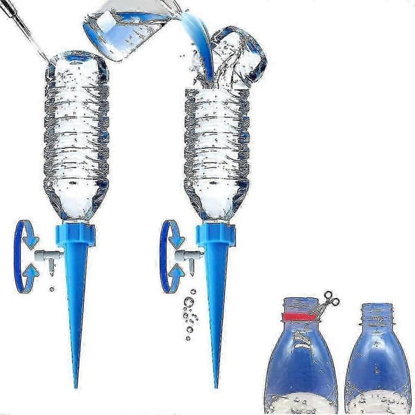 12-pack Automatisk Bevattningssystem för Växter, Självspikssystem med Långsam Utlösningsventil, Droppbevattning