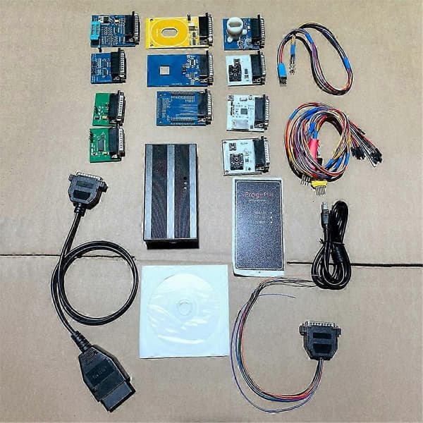 Bilreparationsverktyg komplett set Iprog+ Plus 12 adapter V85 Iprog 777 bilnyckelprogrammeringsverktyg stöder IMMO