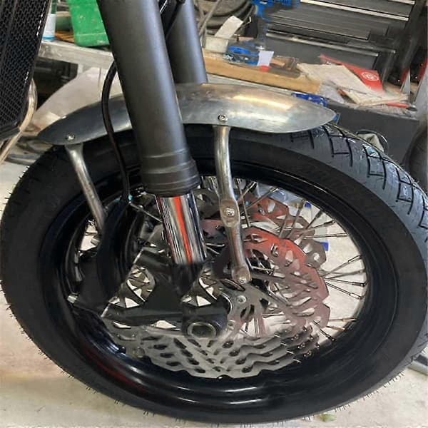 Universal Motorcykel Omålad Främre Stänkskärm för Touring Chopper Tillbehör Silver Silver