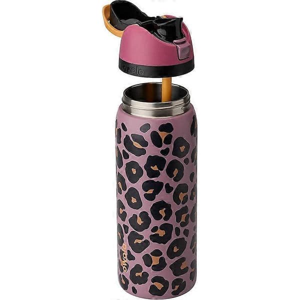 Owala Jungle Stroll Pink Leopard 24/32oz FreeSip Vandflaske i Rustfrit Stål 24oz 24oz