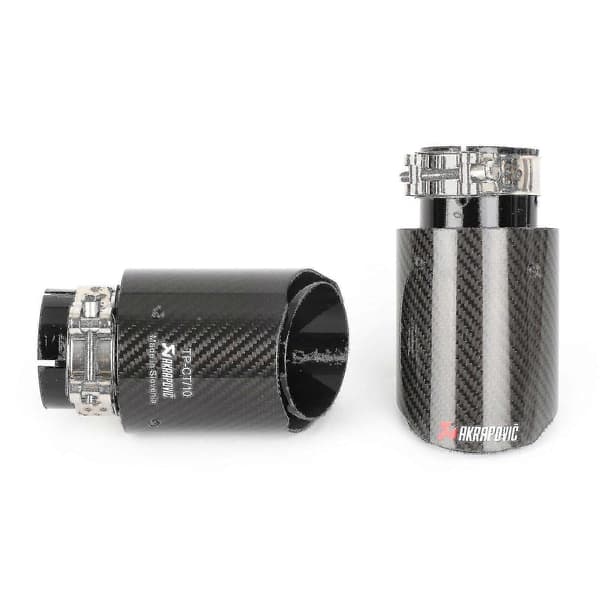 4\" Kulfiber Universal Udstødningsrør Akrapovic Design X2stk