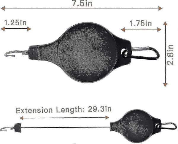 Växthängkrok 4-pack justerbart infällbart remskivsystem