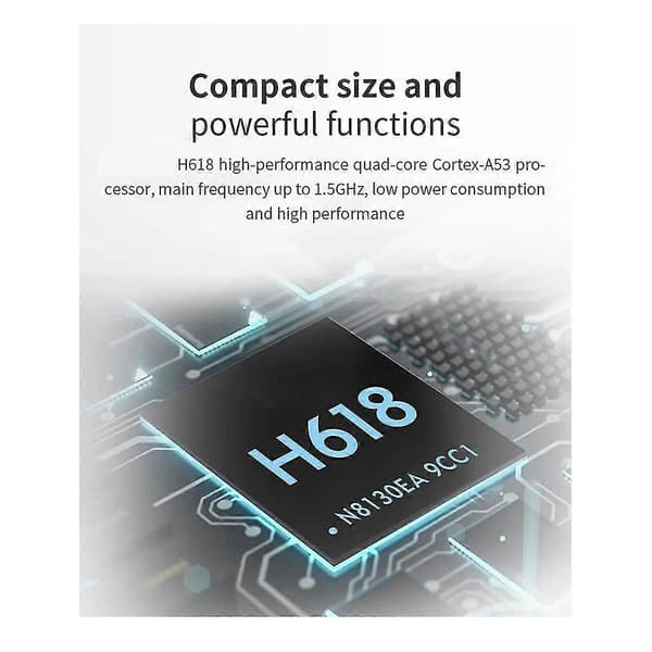 Til Zero 2W udviklingskort 4G RAM+udvidelseskort DDR4 Mini PC H618 WiFi5 Bluetooth5.0 understøtter 4