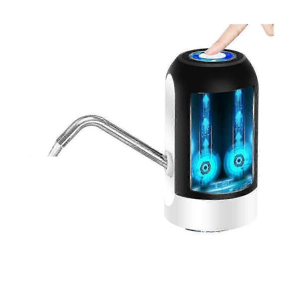 Automatisk USB-driven vattendispenserpump för flaskor SvartVit BlackWhite