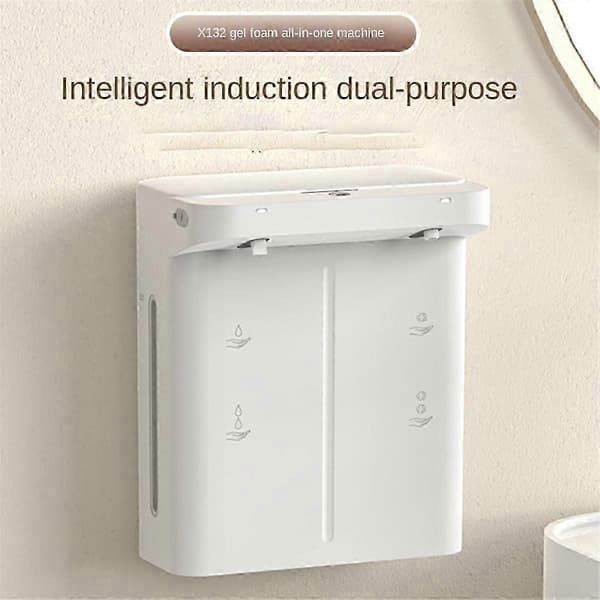 Automatisk sæbedispenser, Berøringsfri Automatisk Sæbedispenser, Dobbelt, Boble, Flydende, 300ml X 2, til