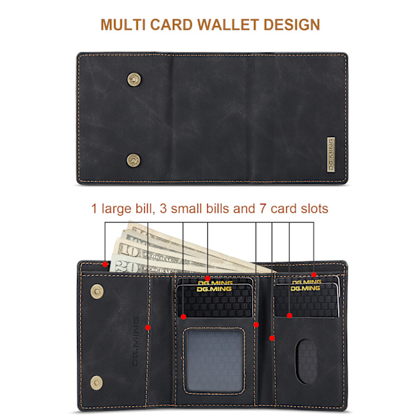 Magnetisk pung-etui til iPhone 16 Plus
