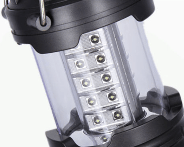 Teltlampe 30LED Lys Udendørs Campinglampe (Sort)