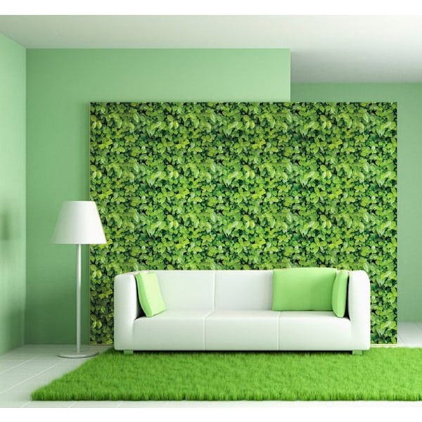 Tapet 3D tredimensionell självhäftande tapet (SA1020 grönt gräs 45CM * 10 meter),