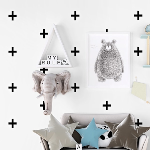 Tapet Modern Minimalistisk Geometrisk Kors Tapet (Nordisk Ins Stil KR192999 (Borstlim/Ej Självhäftande)),