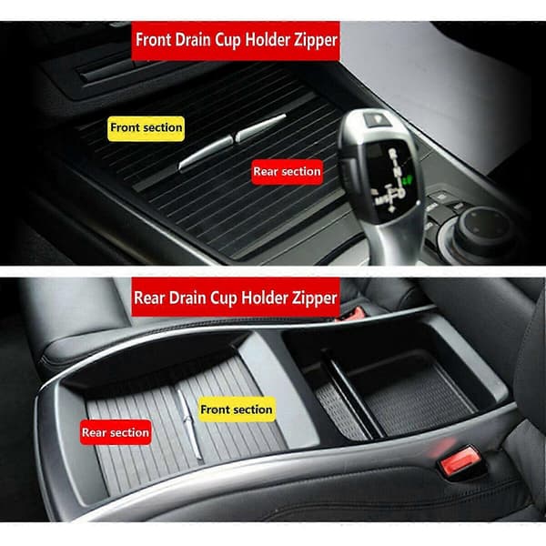 BMW X5 X6 E70 E71 2007-2014 Kopholderdæksel til midterkonsol for og bag
