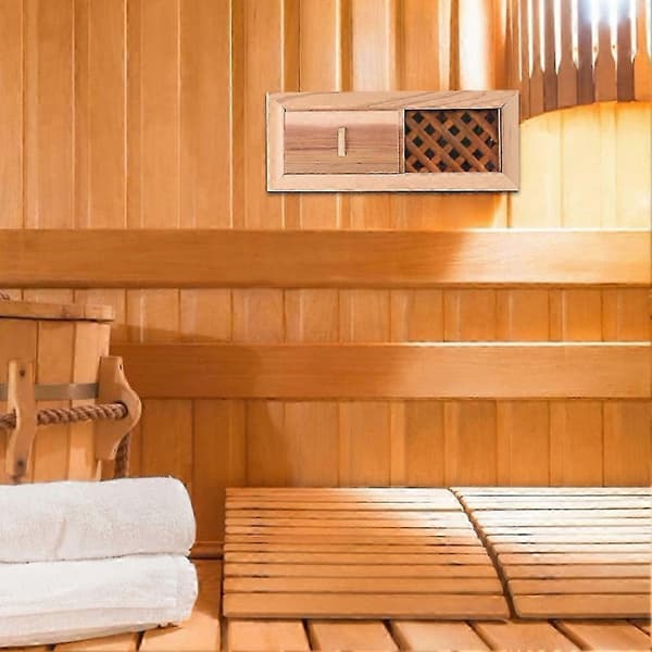 Bastuventilationspanel - Justerbar luftventil i naturligt cederträ