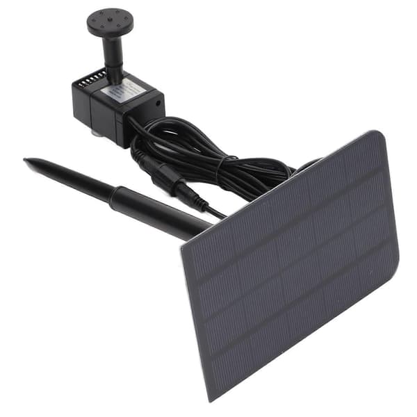 Solar Fontän Damm Pump 200L/H Solvattenpump USB-driven Landskap Trädgårdsfontänpump