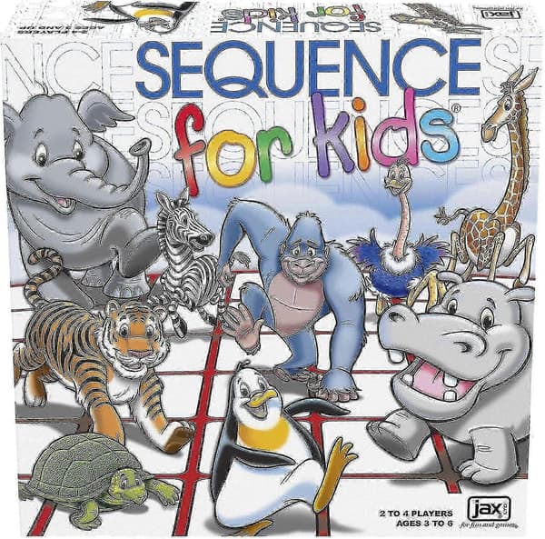 Sequence For Kids -- 'Ingen læsning nødvendig' strategispil, Multi Color, 28 cm (2-4 spillere)