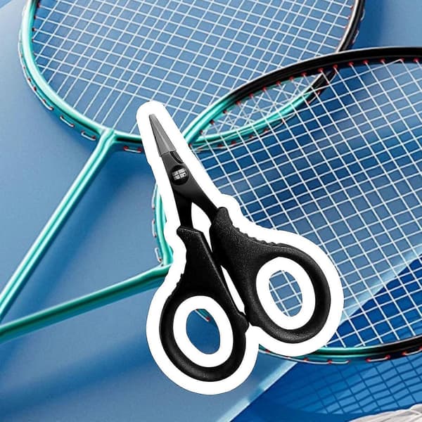 Mini saks i rustfrit stål til reparation af badmintonketcherstrenge