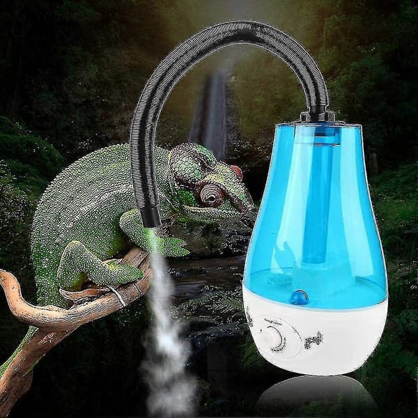 3L Terrarium Luftfuktare Dimmaskin för Reptilhållning Blå