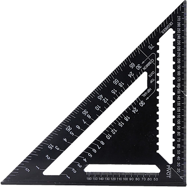 Raitool AR01 43X30X30cm Trekant lineal i aluminiumslegering Metrisk Sort Trekant lineal