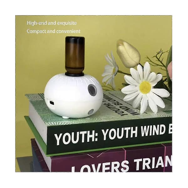 Bærbar Mini Aromaterapi Diffuser USB-drevet Automatisk Induktion Hvid White