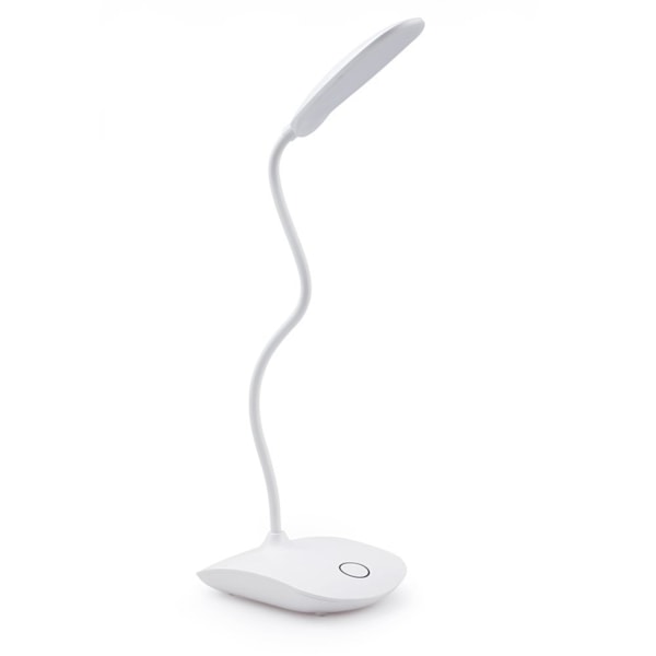 LED-pöytävalaisin, kierrettävä, himmennettävä, akkukäyttöinen, valkoinen