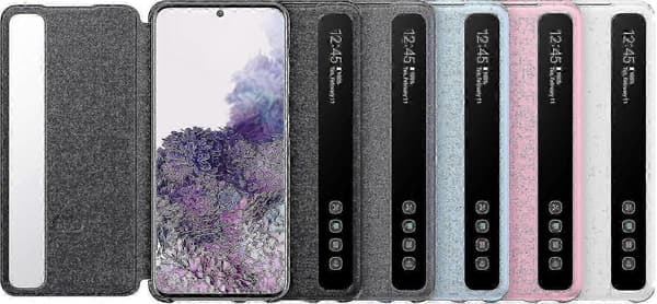 S20 & S20 5G Transparent Skal - Himmelblå