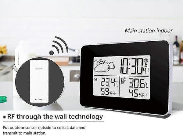 Trådlös väderstation Digital väderstation Hemhygrometer