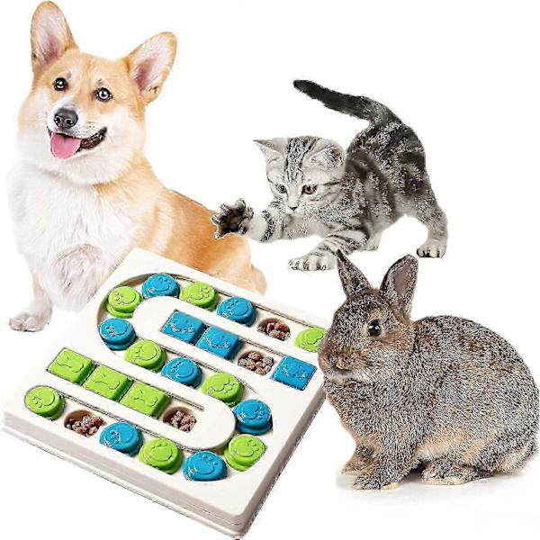 Godbid Puzzle Foderlegetøj til Hunde, Langsom Foderautomat til Hunde, Interaktiv IQ Træning og Mental Berigelse