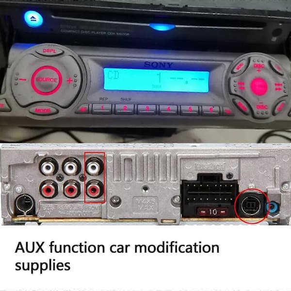 Bluetooth 5.0-adapter Aux-kabel för Sony CDX-M770 CDX-M800 CDX-M850MP CDX-M880 js