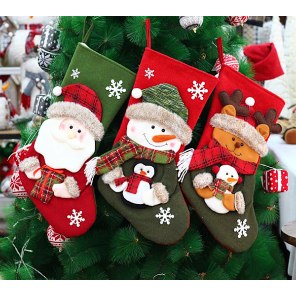 Julstrumpa Presentpåse Juldekorationsmaterial (T1200379C),