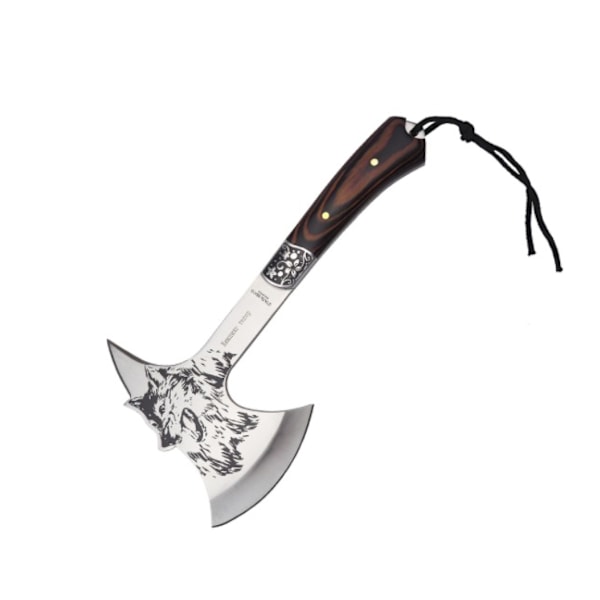 Utomhusyxa Varg Huvud Yxa Vedhuggning Ben Trädgård Krigsyxa Varg Yxa (F713),