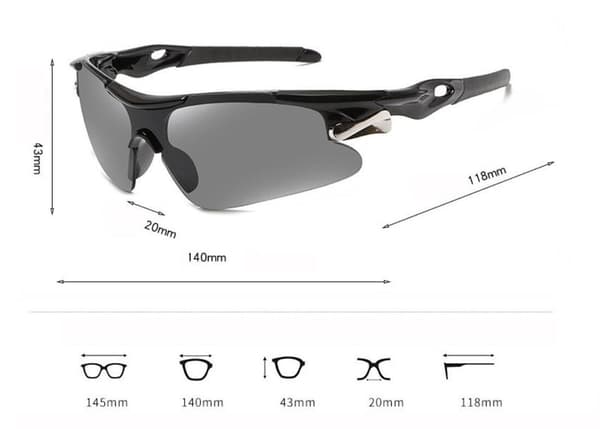 Solara Shades Sport aurinkolasit Musta Black one size