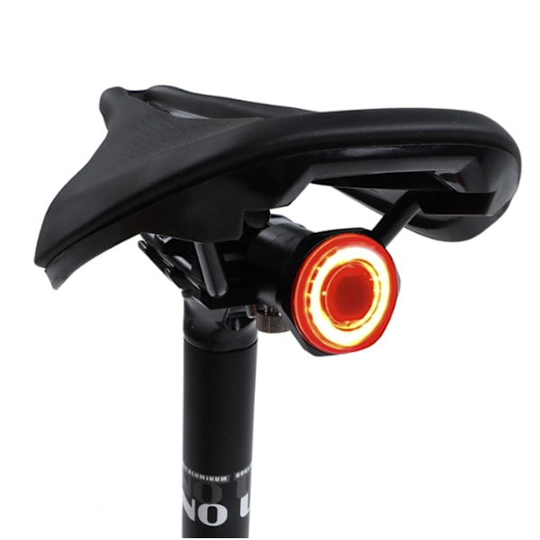 Bländande färg 100 lumen med bromsinduktion baklykta mountainbike cykellampa USB-laddning baklykta varningslampa